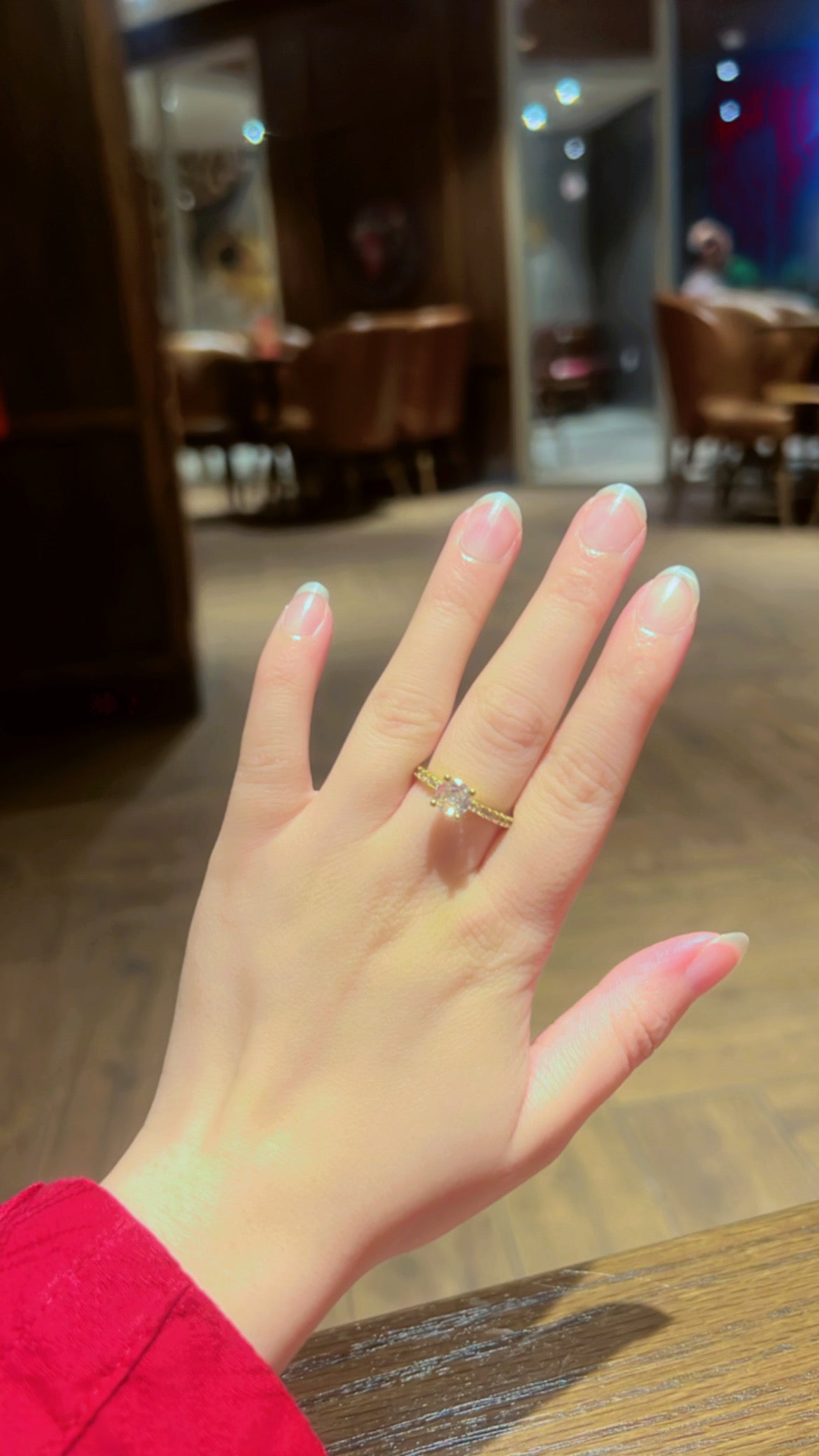 Gold Solitaire Ring - Minimal