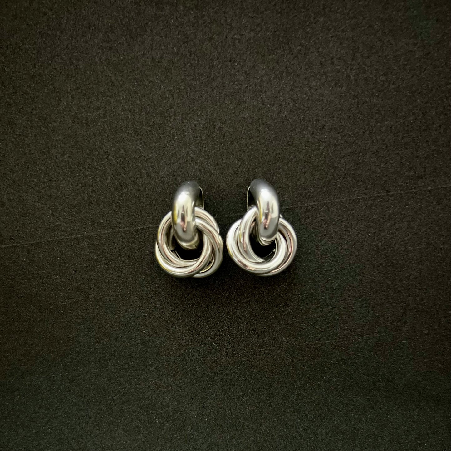 Silver Interlooped Earrings