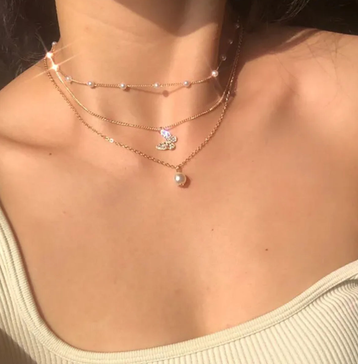 Pearls Paired Pendants