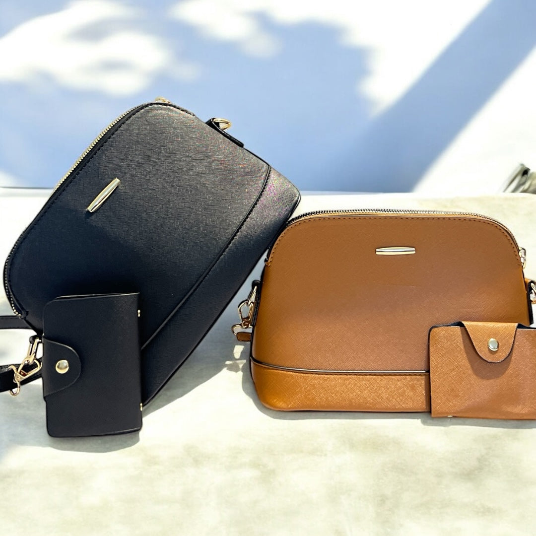 Dusk Black - Shoulder bag with a cardholder