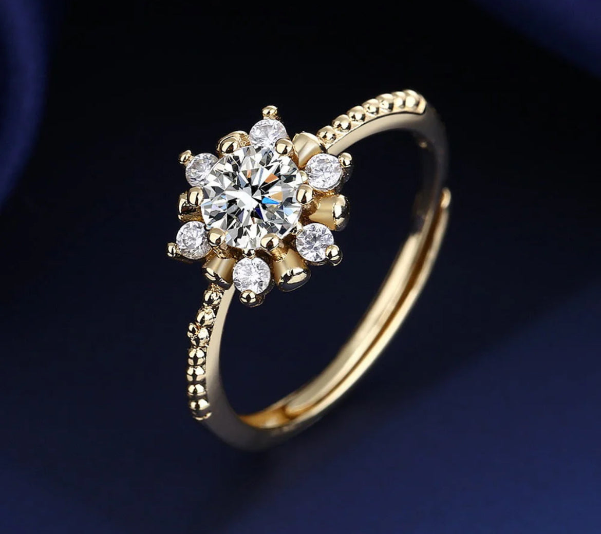 Gold Flower Ring