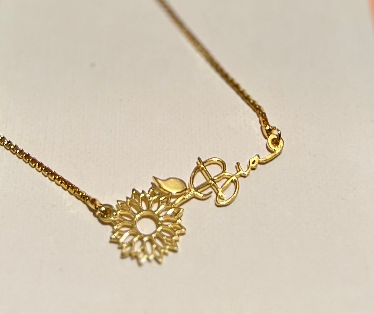 Sunflower Charm Pendant