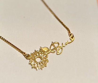 Sunflower Charm Pendant