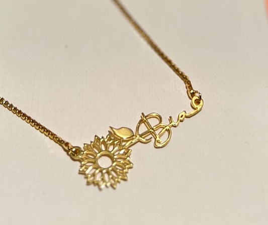 Sunflower Charm Pendant