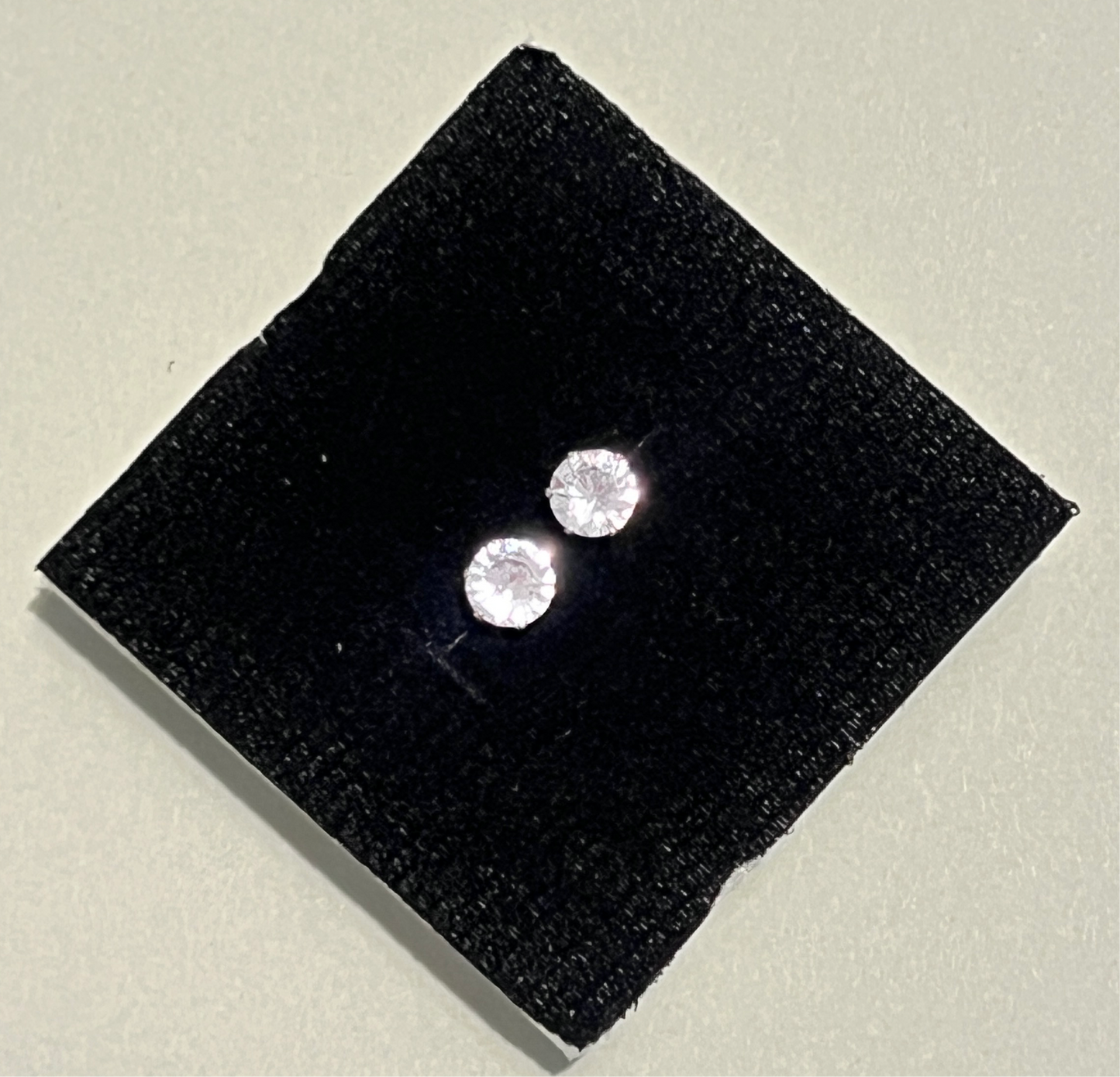 Plain Zircon Stud Earrings