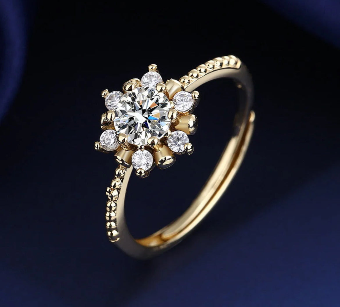 Gold Flower Ring