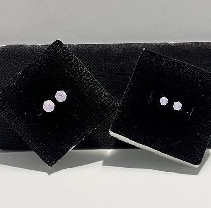 Plain Zircon Stud Earrings