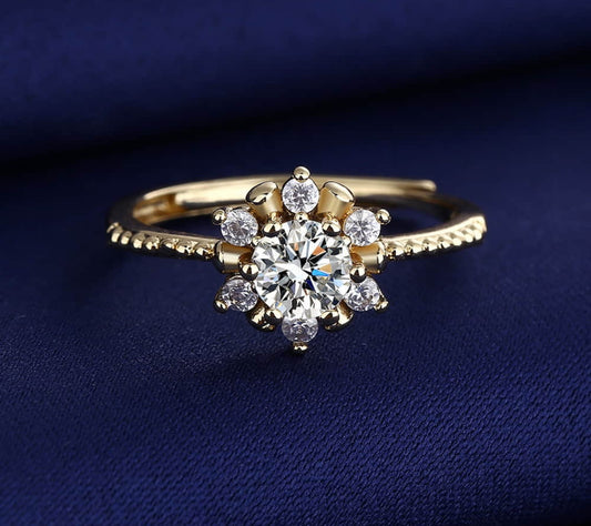 Gold Flower Ring