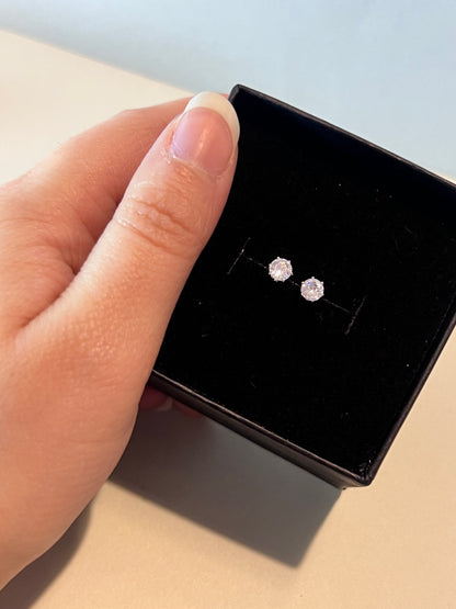 Plain Zircon Stud Earrings
