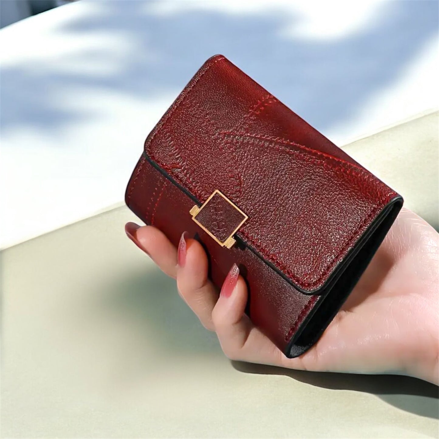 Vesper Burgundy Wallet