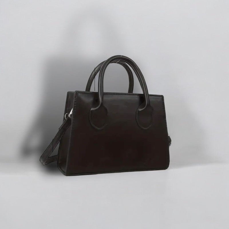 Onyx - Black Leather Crossbody Bag