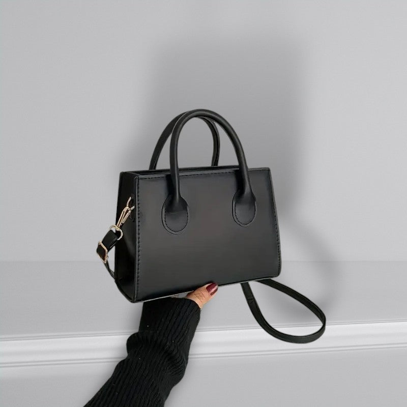 Onyx - Black Leather Crossbody Bag