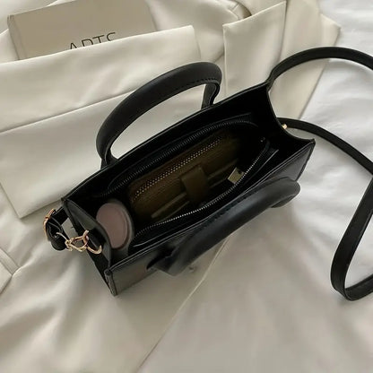 Onyx - Black Leather Crossbody Bag