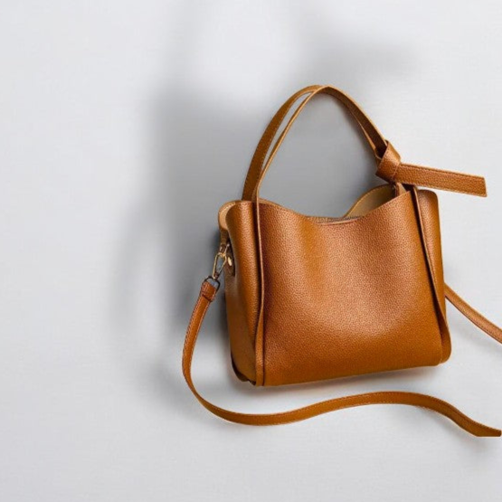 Ember - Brown Leather Crossbody Handbag