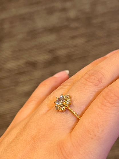 Gold Flower Ring