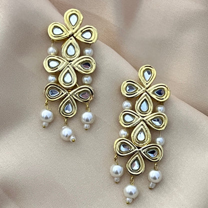 Chandni traditional kundan jhumka earring