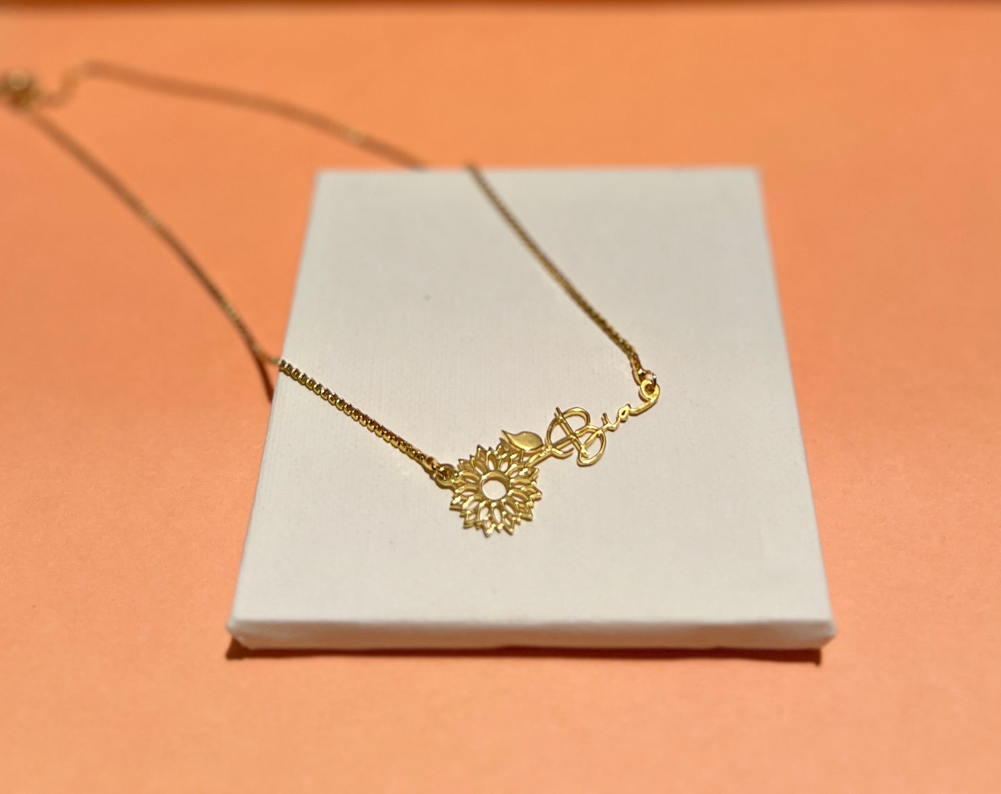 Sunflower Charm Pendant