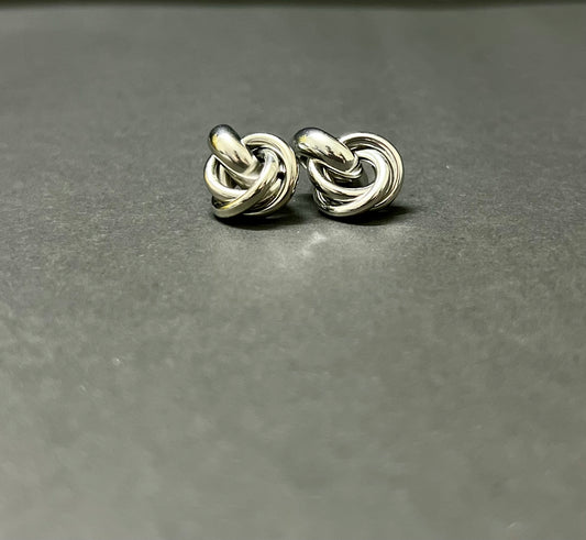 Silver Interlooped Earrings