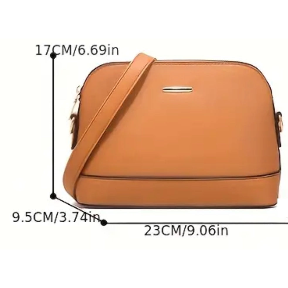 Dusk Brown - Shoulder bag with a cardholder