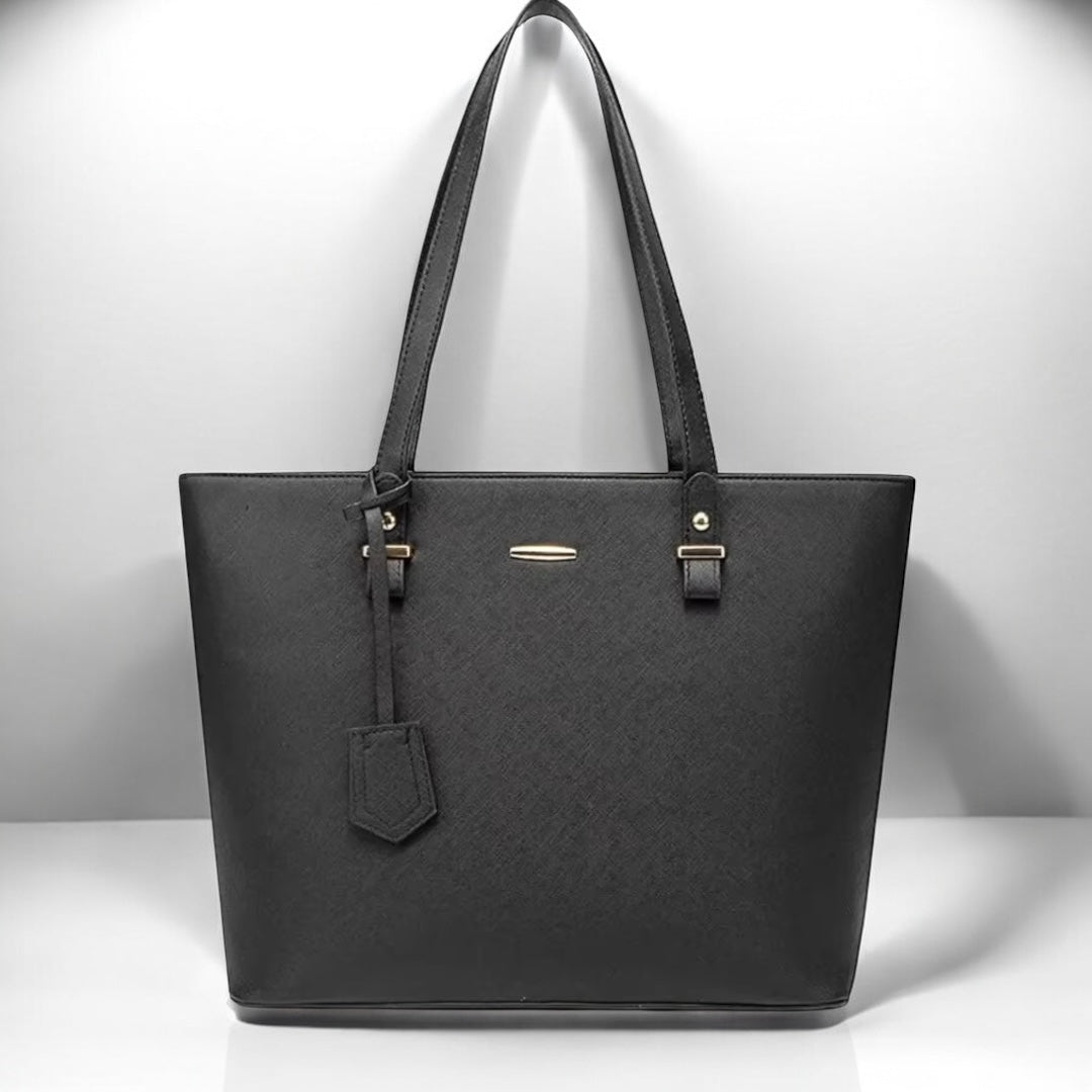 Echo Black - Tote bag with a complementary makeup pouch