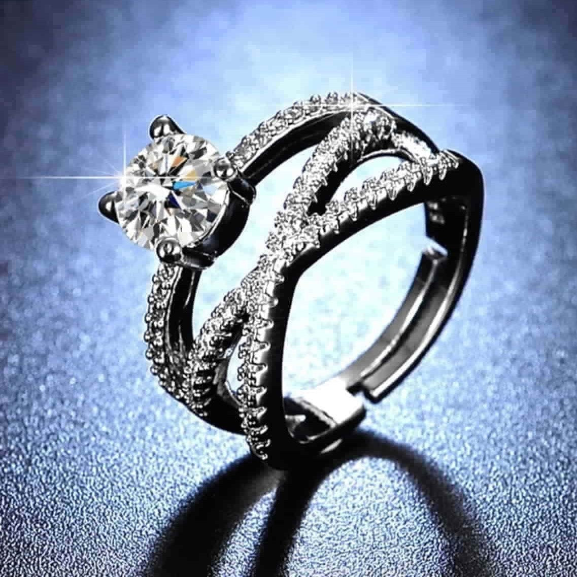 Infinity Layered Engagement Ring