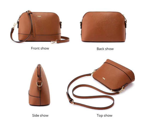 Dusk Brown - Shoulder bag with a cardholder