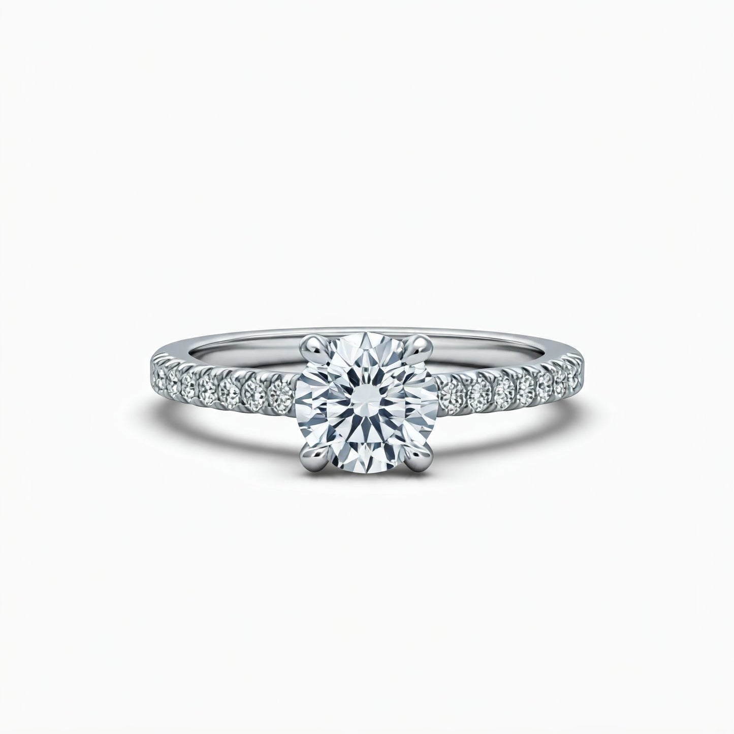 Silver Solitaire Ring - Minimal